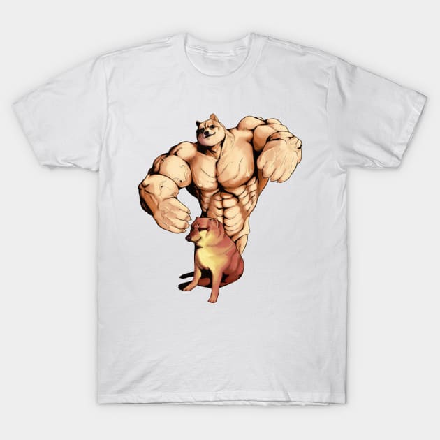 Swole Doge T-Shirt by Polomaker